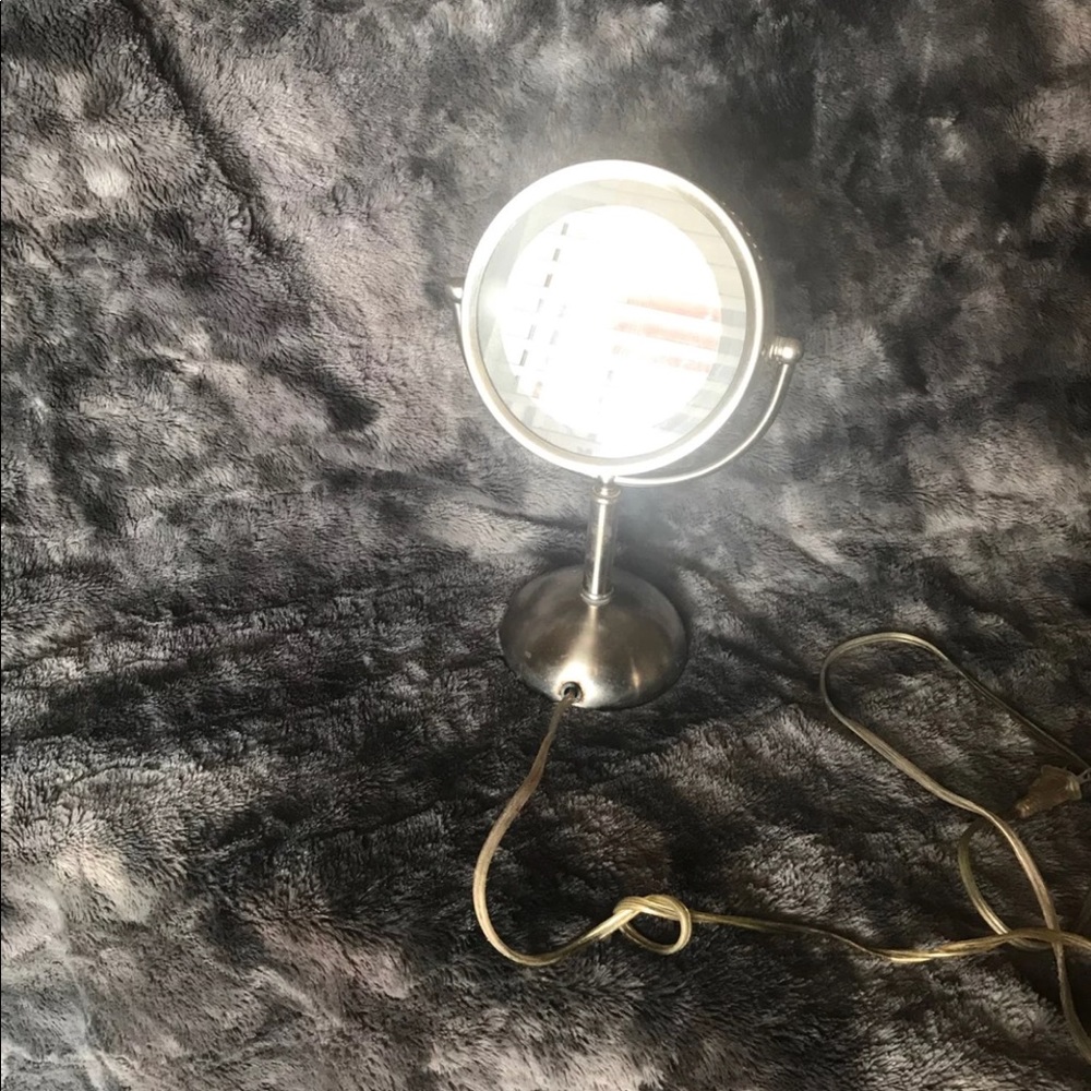 SOLD Steel Natural Light Vanity Mirror